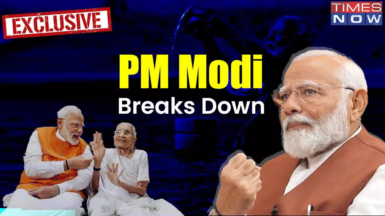 'first election of my life when...': pm modi breaks down as he remembers late mother | times now exclusive