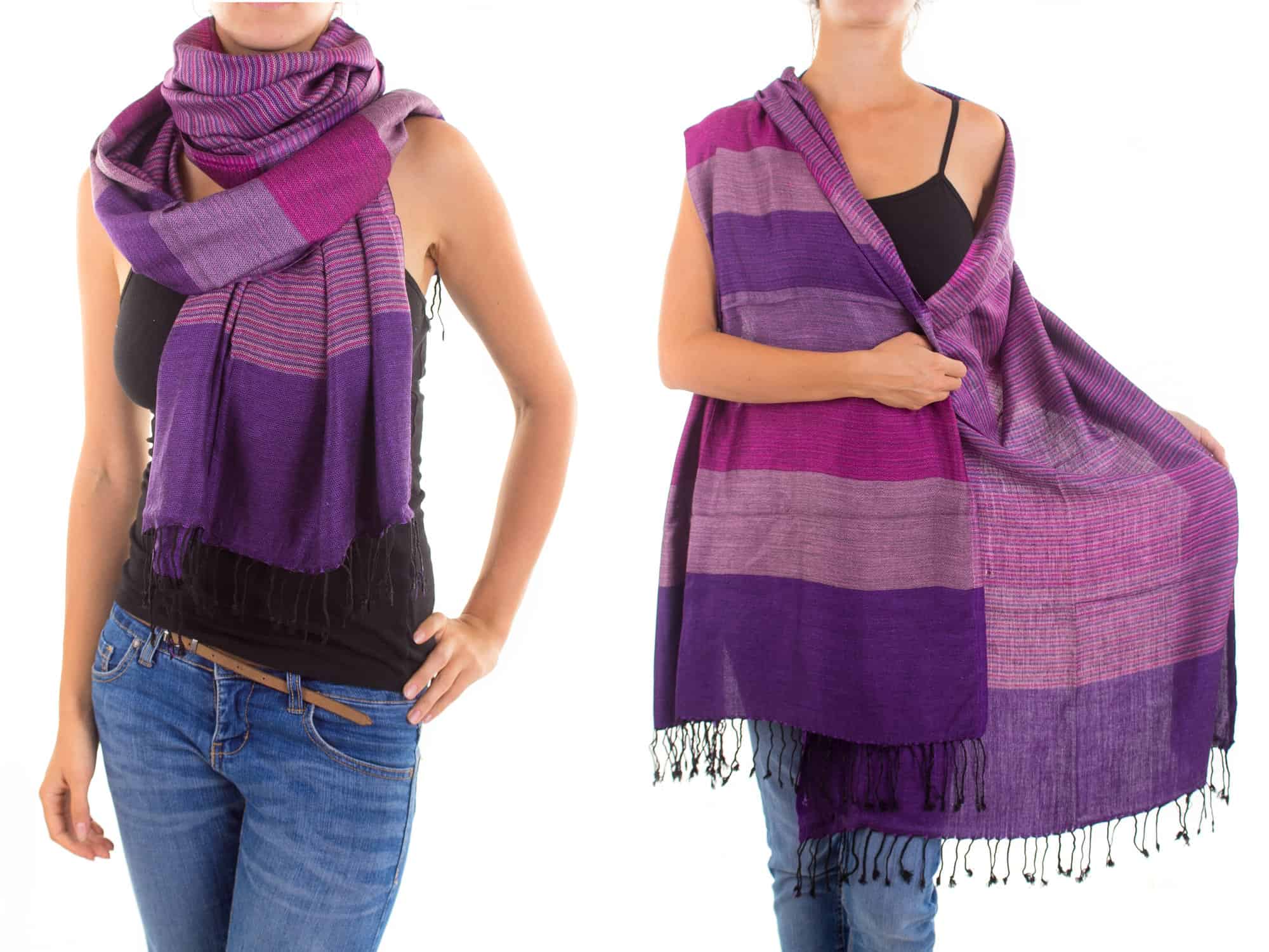 <p>“A big thin scarf,” said one. “Super versatile: can use it to cover yourself up from the sun or mild rain, as a makeshift (sitting) blanket, as padding in your bag, as a neck support in the plane, and to cover up your neck if the night bus air conditioning is too intense.</p> <p>Also, for women in certain countries when they need to cover up their shoulders when entering a temple, etc. If you think about it, a scarf is like a towel, the most massively useful thing a traveler can carry.”</p>