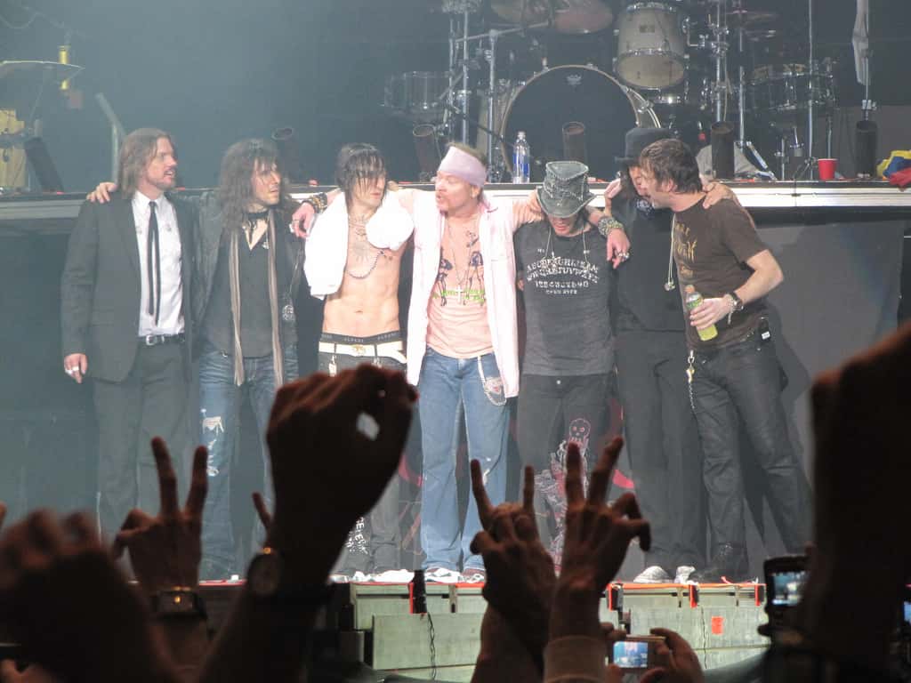 <p>Despite the success of the <em>Use Your Illusion</em> double album (boasting songs like “November Rain” and “Civil War”), the band struggled to get those albums made. The replacement of drummers brought on a new style which left the band divided (Izzy Stradlin labeled their new sound as “weird”). Additionally, the production of those albums was delayed by strife in the band. At one point, the sound mixing was scrapped completely and begun again from scratch!</p>