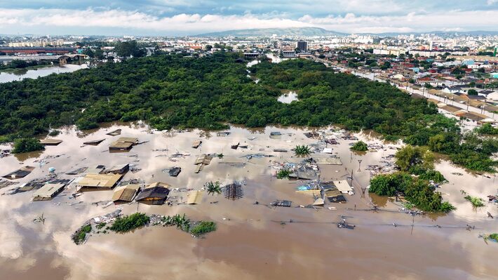 grande porto alegre terá enchente por ao menos mais 10 dias; área tem moradores ilhados