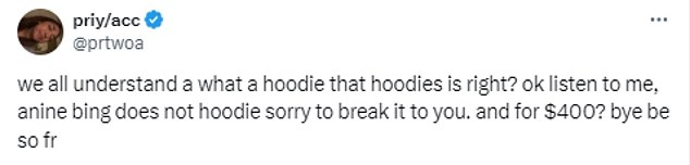 taylor swift's anine bing hoodie leaves fashion fans in shock