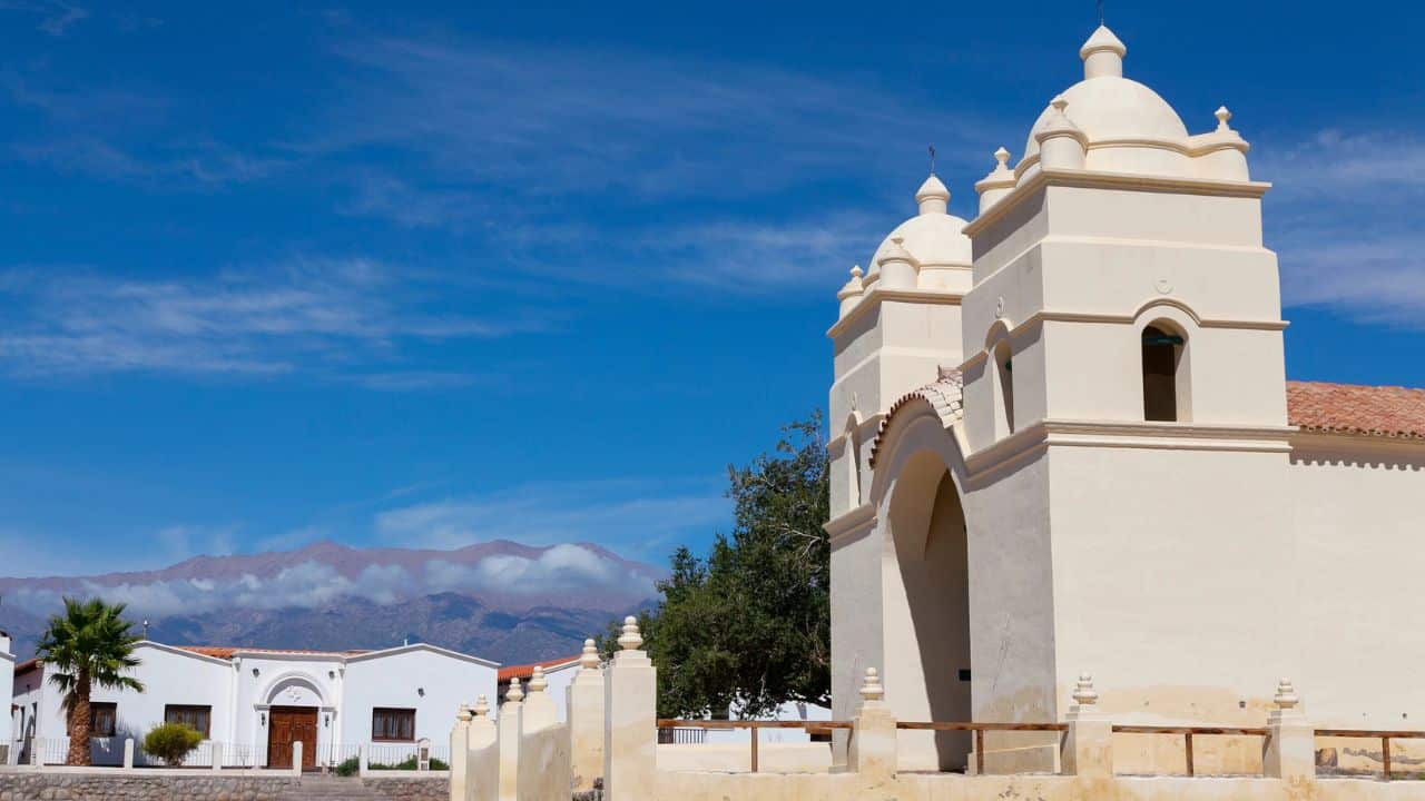 <p>Nestled in the Calchaquí Valley, Cachi captivates with its adobe buildings, historic church, and breathtaking Andean landscapes, offering a serene escape in Argentina’s northwest. The town’s central plaza comes alive with bustling markets, where indigenous artisans sell their crafts and produce, while the surrounding mountains offer endless opportunities for outdoor adventures.</p>