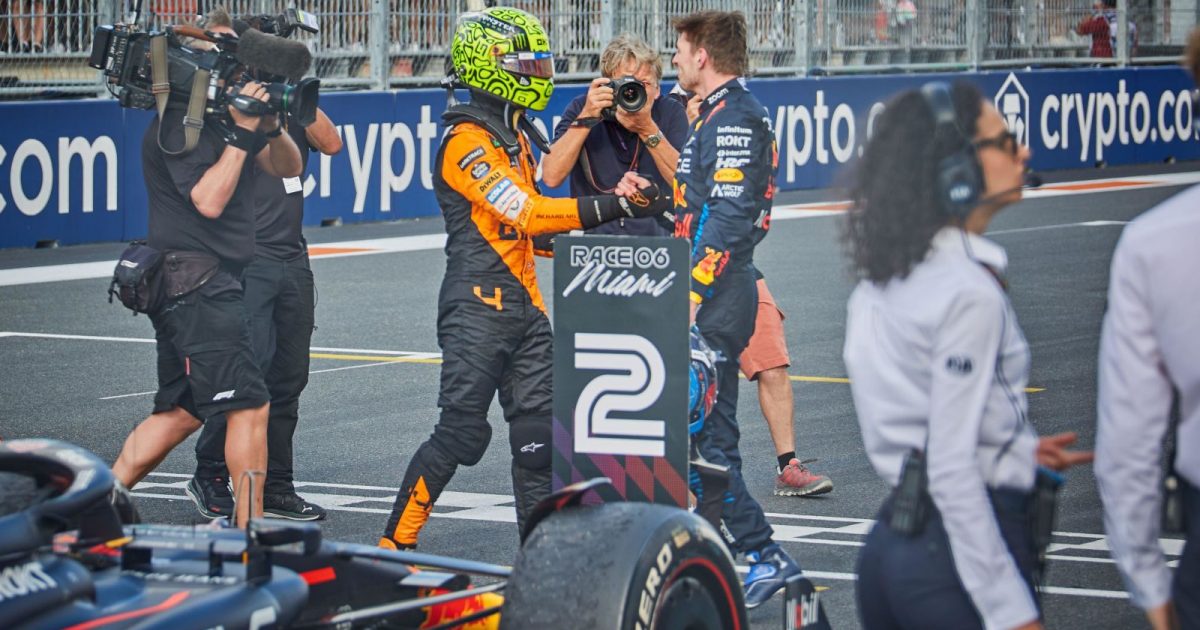 untelevised max verstappen footage emerges after defeat to lando norris