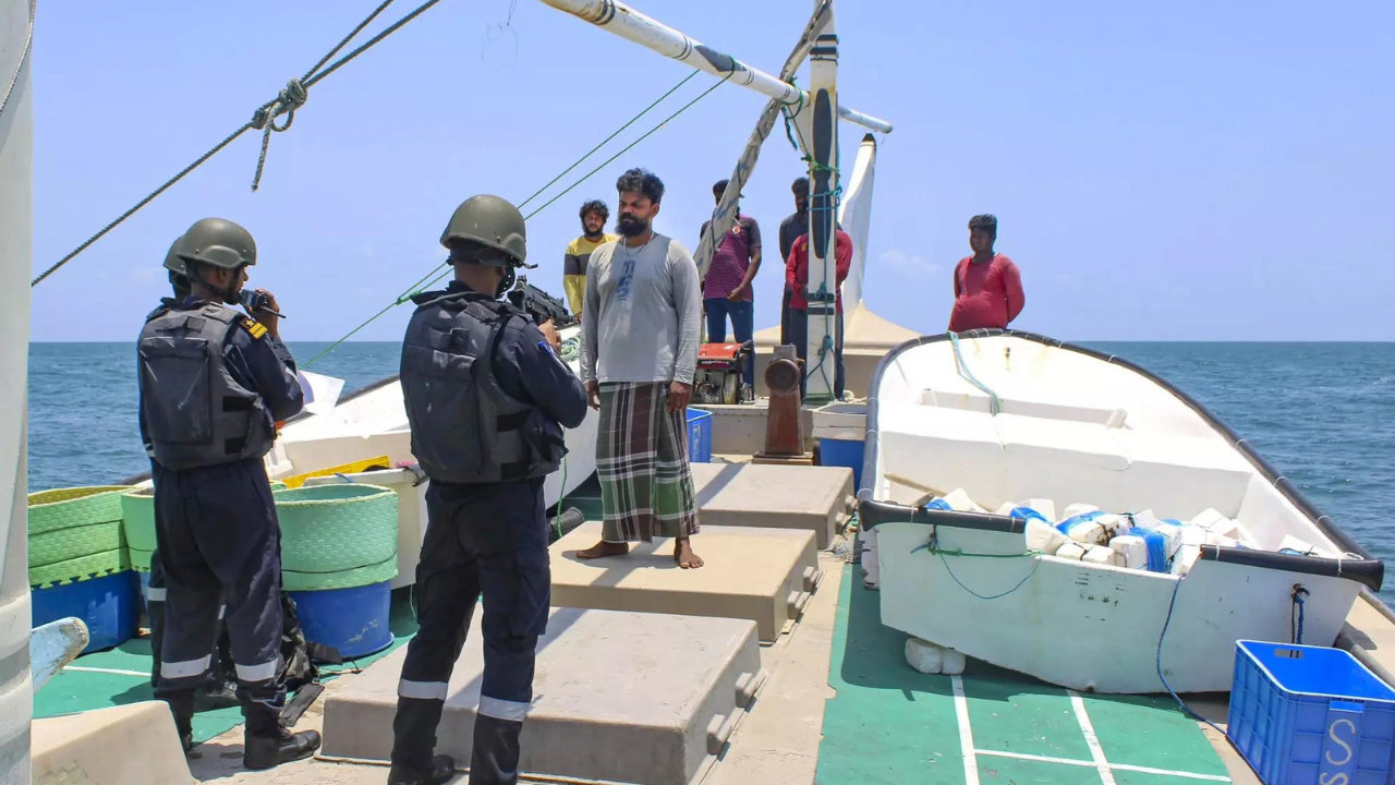 coast guard detains iran boat, rescues 6 indian crew