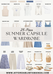 Summer Capsule Wardrobe for Women 2024<br><br>