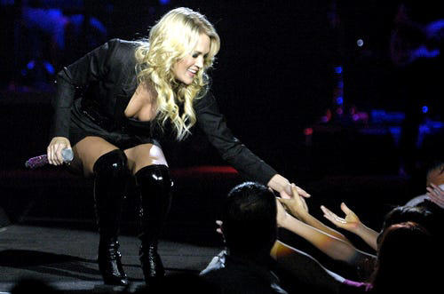 May 06, 2008: Carrie Underwood performs at the Don Haskins Center.