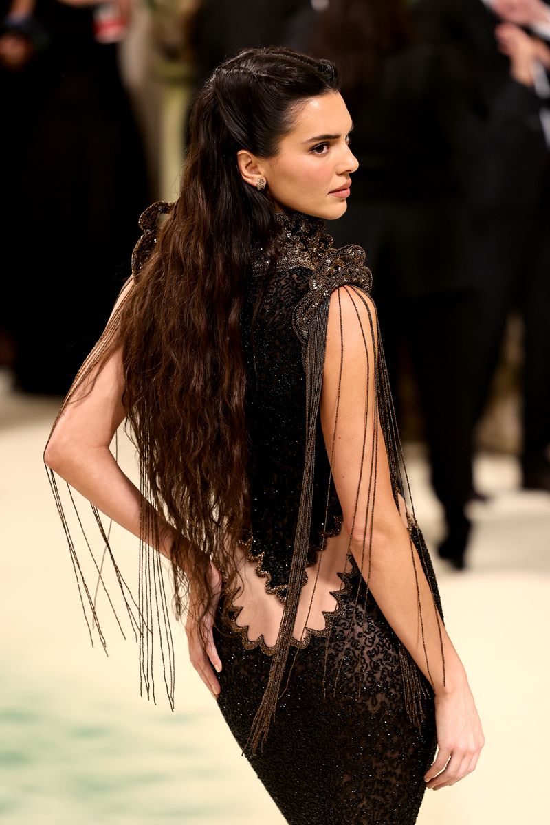 kendall jenner’s givenchy dress includes a very risqué back cutout at the 2024 met gala