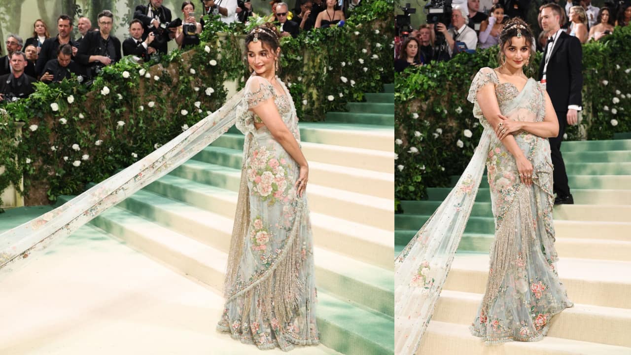 alia bhatt at the met gala: representing india at the 'garden of time'