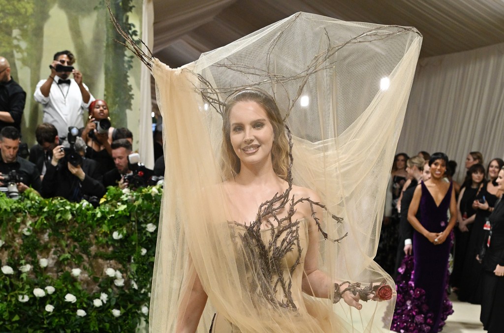 lana del rey is the ultimate forest nymph at the 2024 met gala