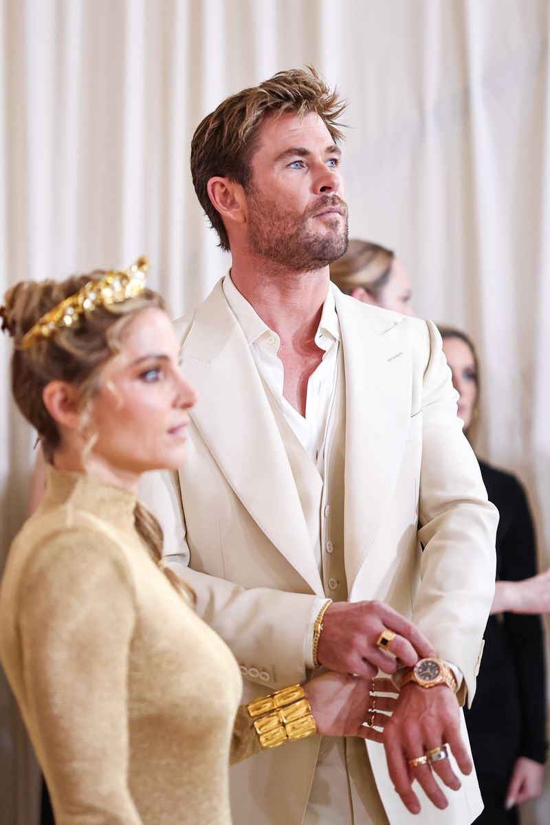 chris hemsworth and elsa pataky dressed like a fairy-tale couple at the 2024 met gala