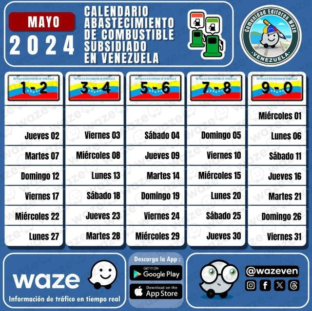 gasolina subsidiada en venezuela: revisa el cronograma y si te toca surtir hoy, martes 7 de mayo