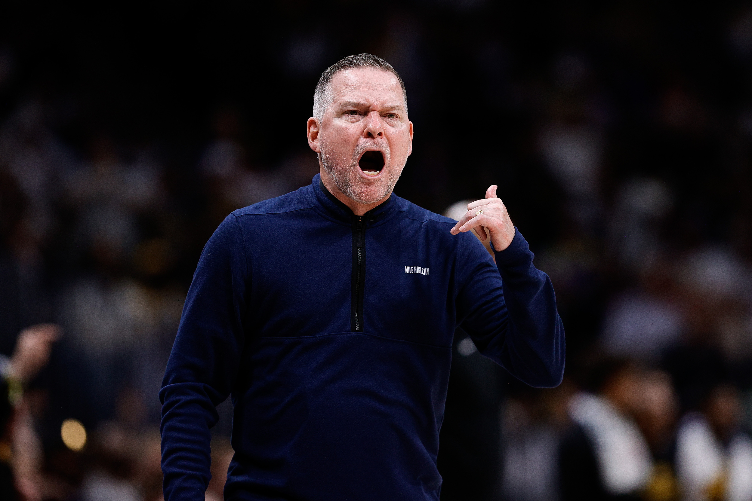 nuggets hc michael malone completely goes off on referee