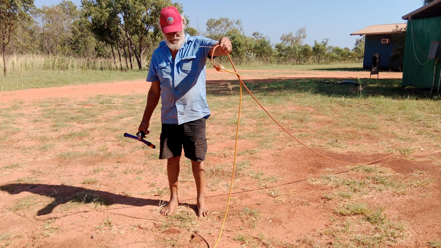 residents in remote kimberley community use network of extension cords to keep power running