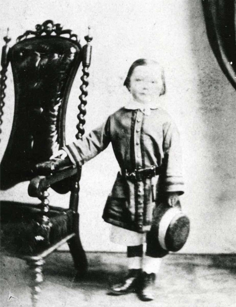 Photograph of a four-year-old Arthur Conan Doyle, via Conan Doyle Collection