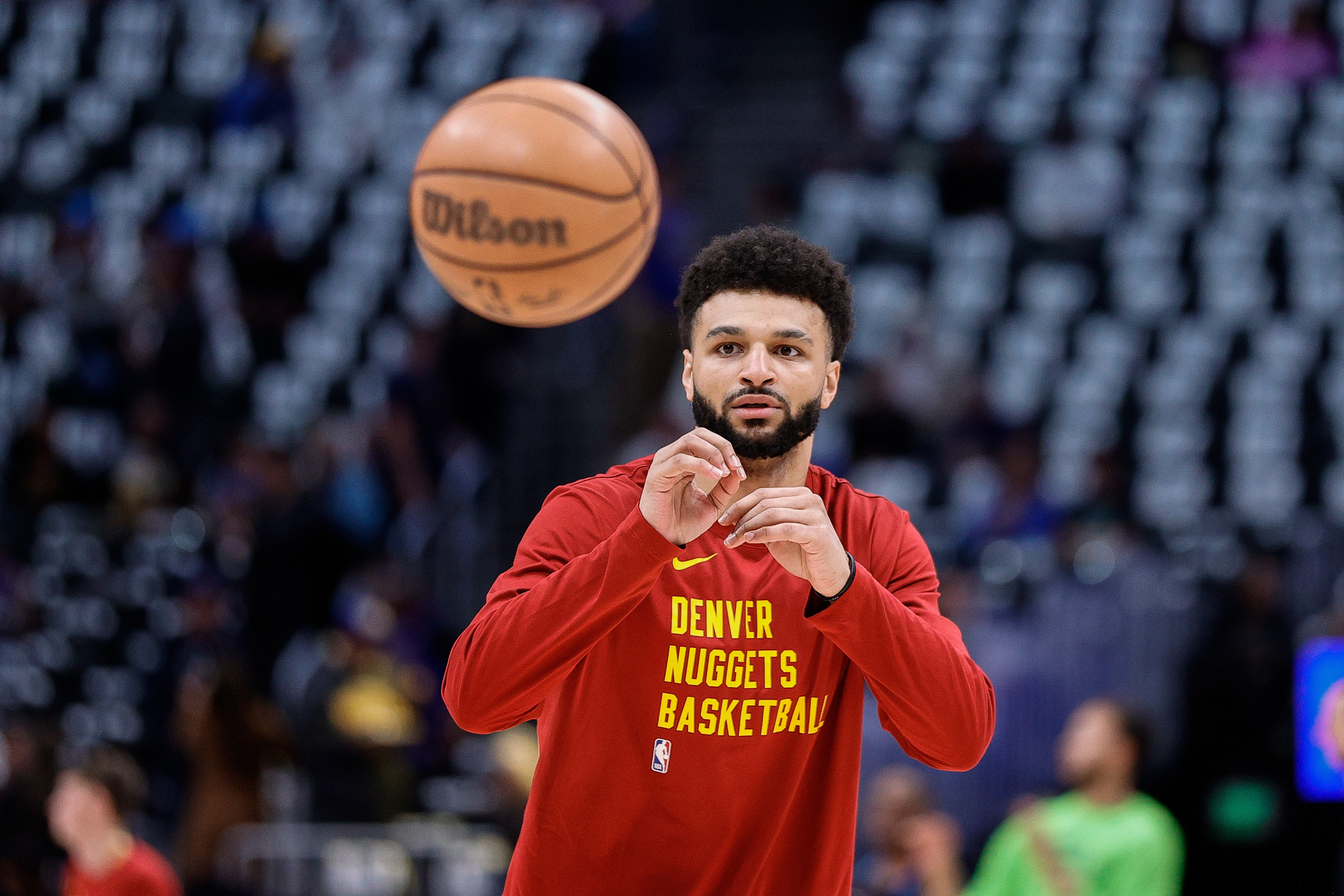 jamal murray seen throwing object onto court during nuggets’ meltdown
