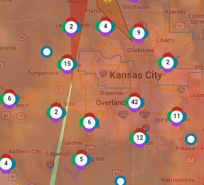 Evergy reports thousands without power as storms hit Kansas and Missouri