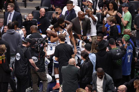 Wolves stagger Nuggets again as Edwards, Towns spark Game 2 rout<br><br>