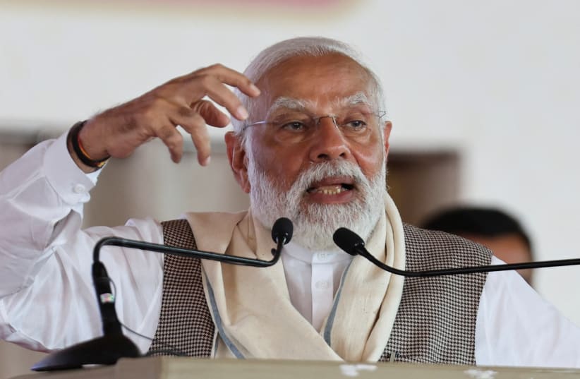 india's modi casts his vote as giant election reaches half-way mark