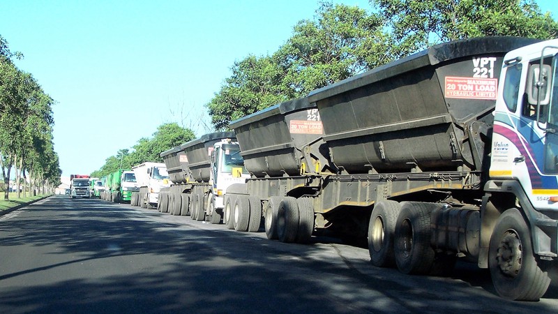 truck traffic reduced at richards bay port