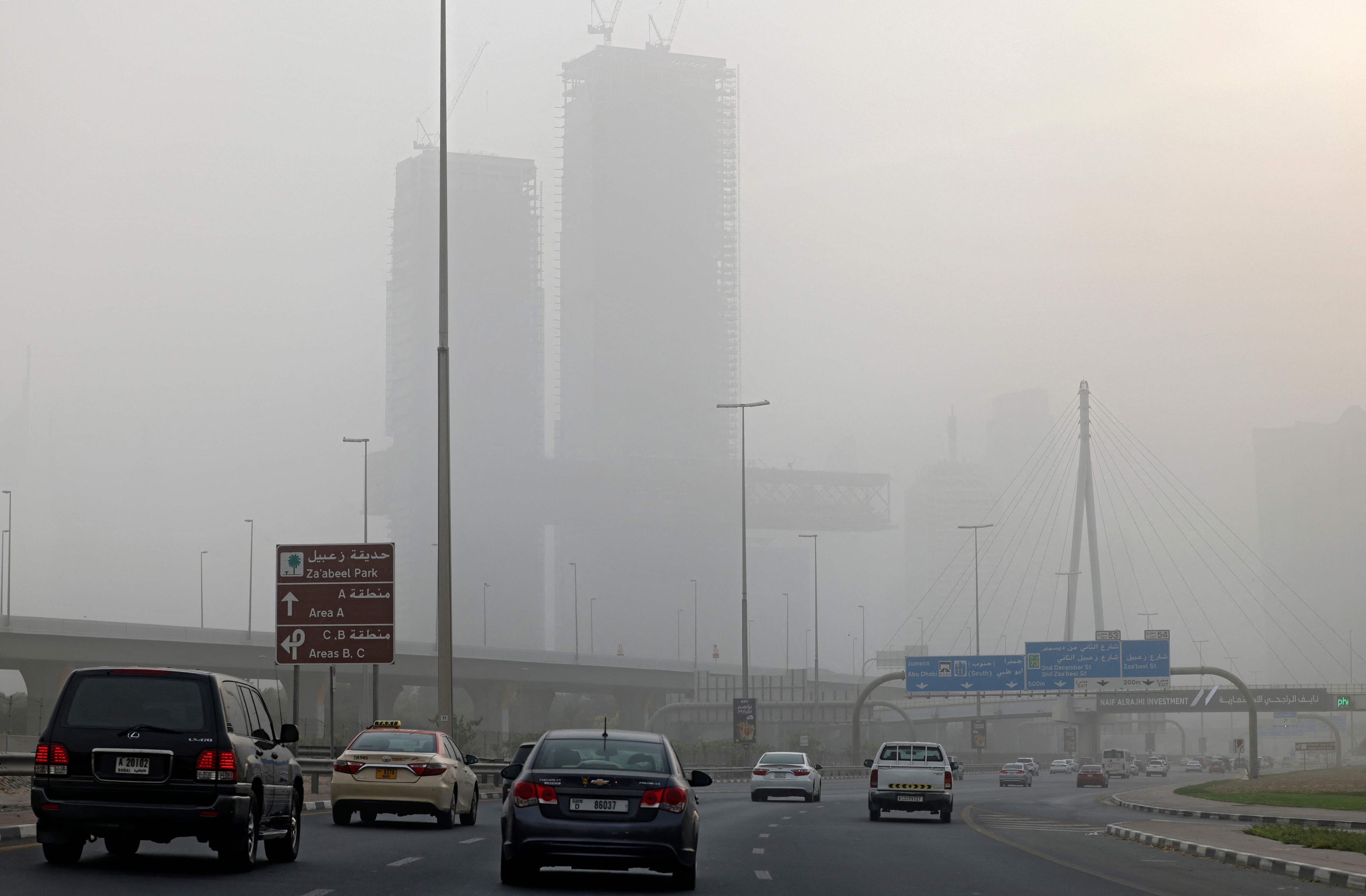 uae weather: temperatures to drop this week as sandstorms approach