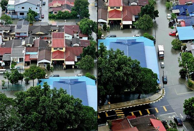 six areas in wangsa maju affected by flash floods