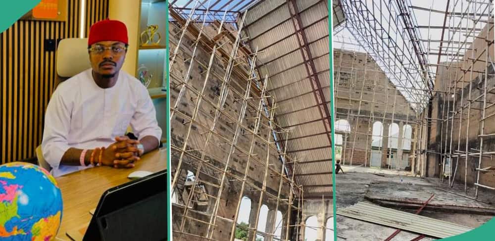 man uses r4 million rand to help build old church building in his village