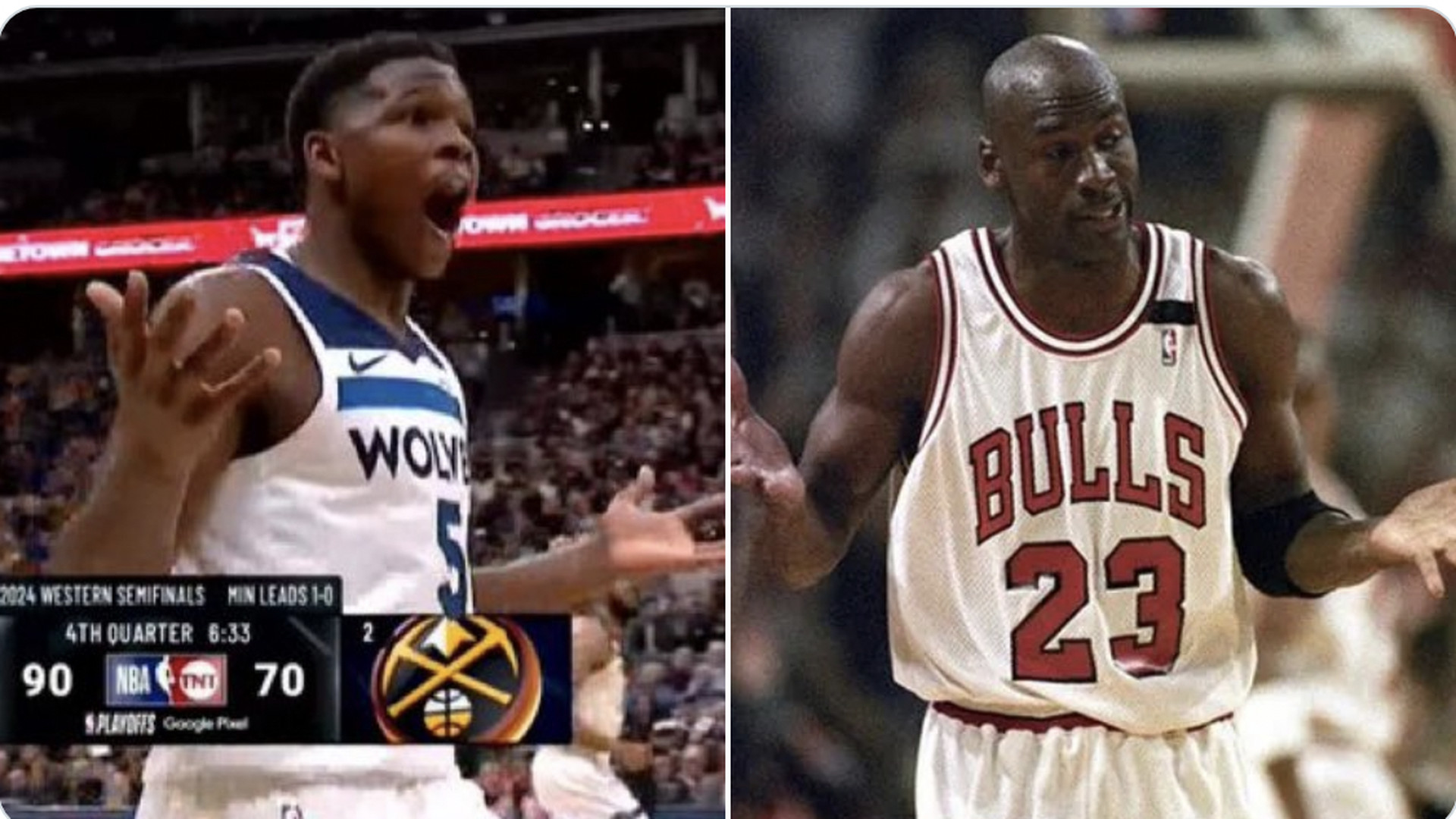 anthony edwards did michael jordan’s shrug, and he knew exactly what he was doing