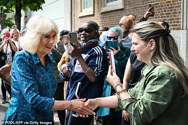 camilla opens new coronation library at a primary school in islington
