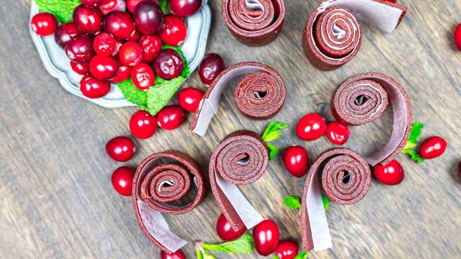 <p>Say goodbye to store-bought snacks and hello to Homemade Cranberry Fruit Roll-Ups. These fruity delights are made with real cranberries and a hint of sweetness, rolled into bite-sized treats. They’re perfect for snacking on the go or packing in lunchboxes. Whip up a batch of these tasty snacks—they’re sure to disappear fast.<br><strong>Get the Recipe: </strong><a href="https://bestcleaneating.com/cranberry-fruit-roll-ups/?utm_source=msn&utm_medium=page&utm_campaign=">Homemade Cranberry Fruit Roll-Ups</a></p>