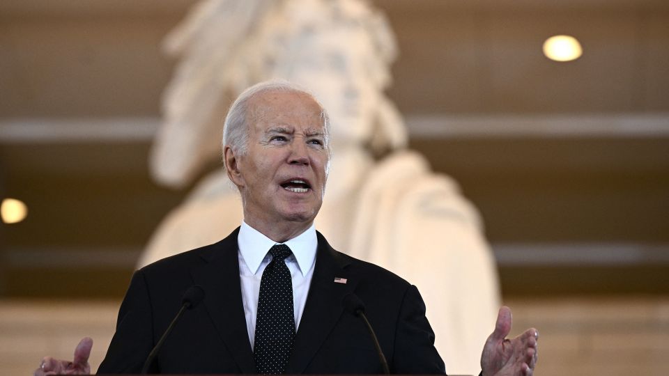 biden says antisemitism has no place in america in somber speech connecting the holocaust to hamas’ attack on israel