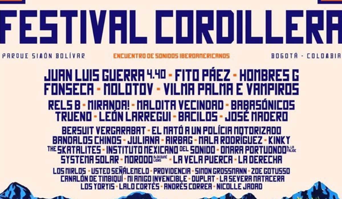 juan luis guerra, fito páez, hombres g y los otros artistas que estarán en el festival cordillera 2024