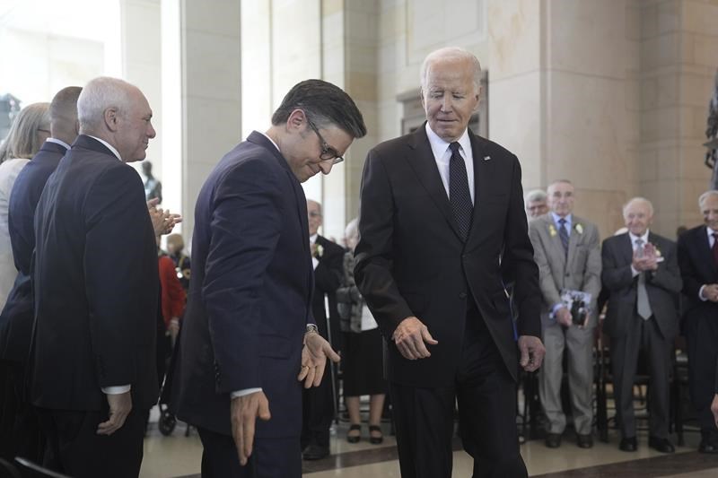 in holocaust remembrance, biden condemns antisemitism sparked by college protests and gaza war
