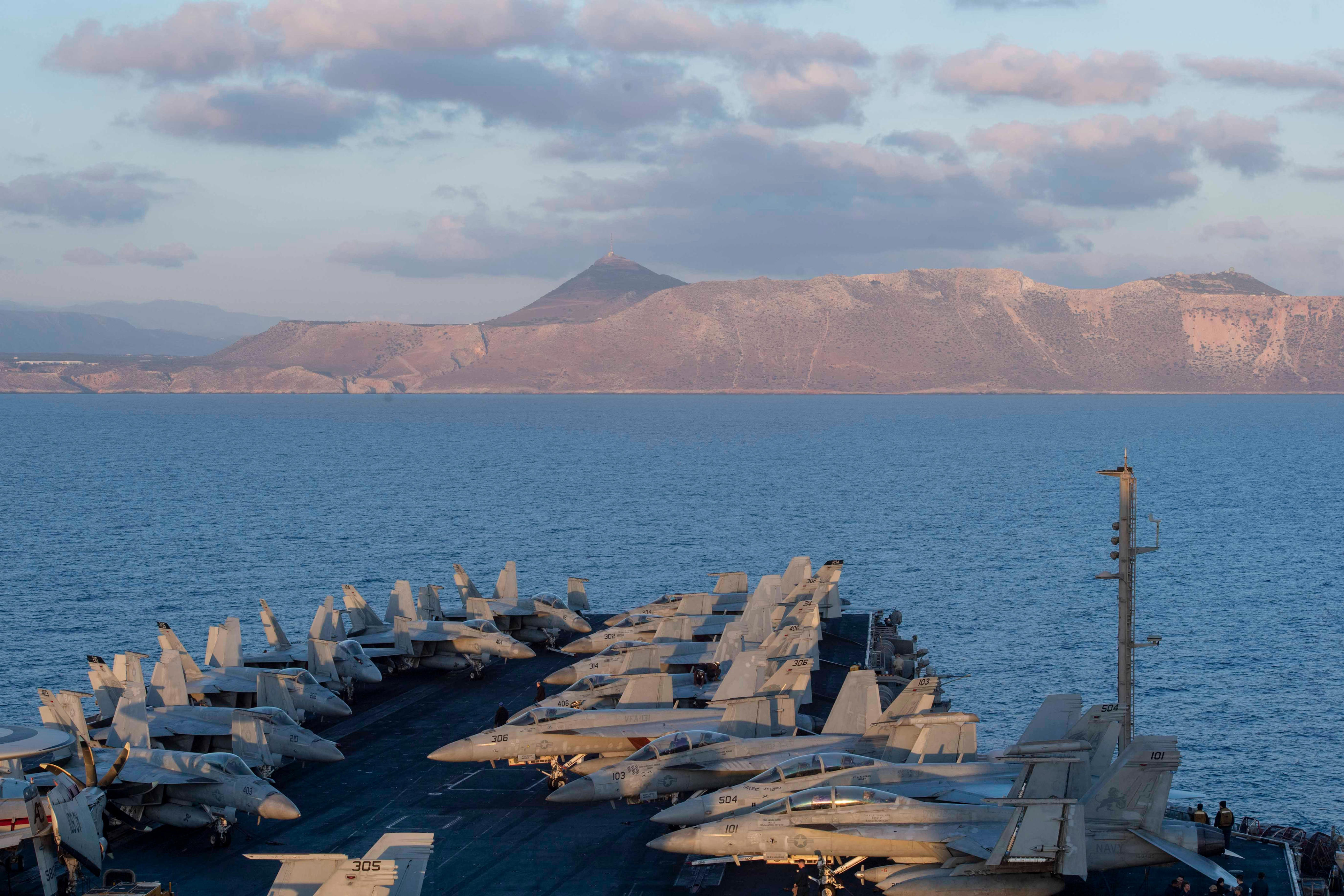 microsoft, a us navy aircraft carrier is rearmed and back in the red sea amid a houthi missile crisis with no end in sight