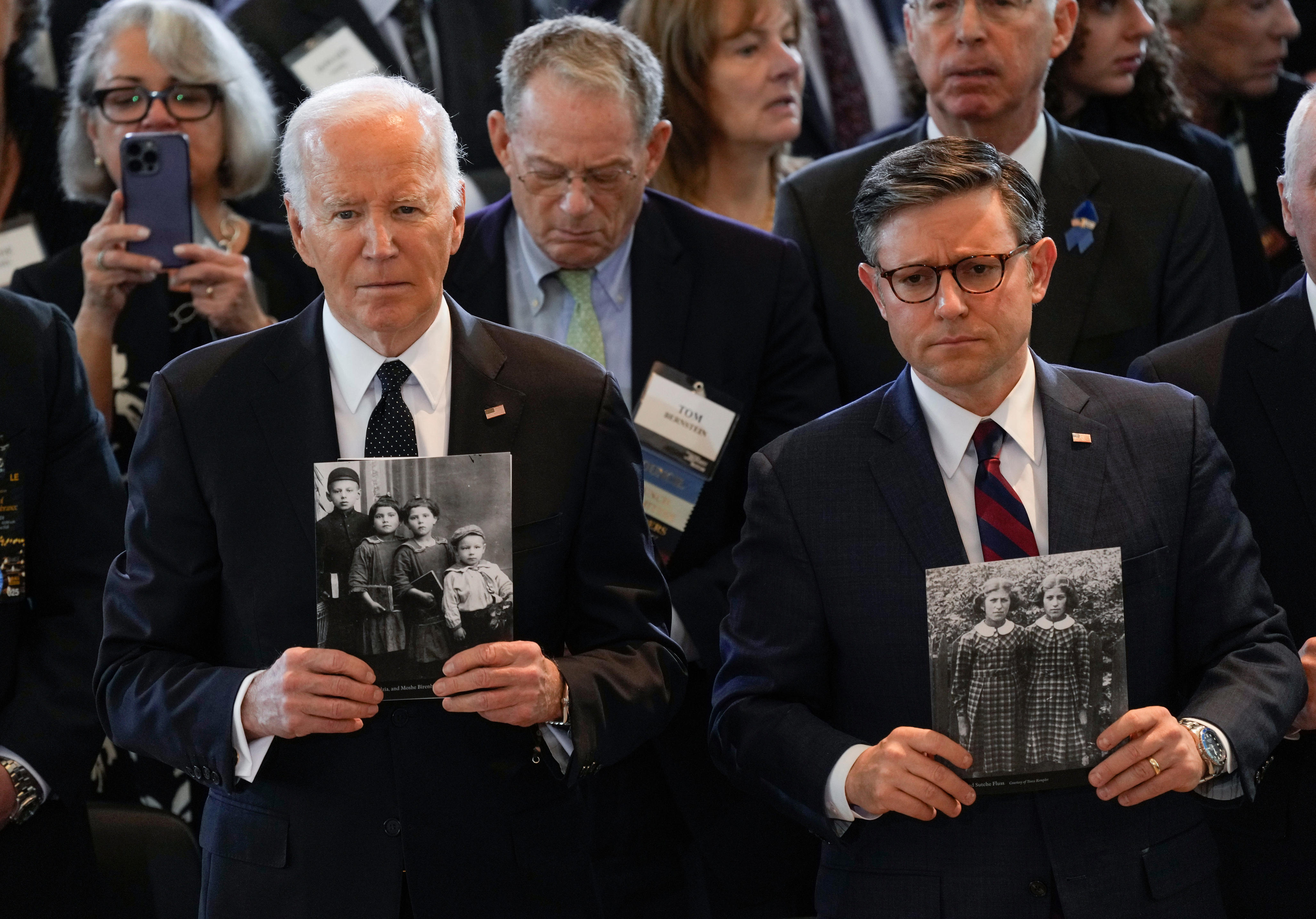 biden condemns antisemitism, stresses support for israel at holocaust remembrance ceremony