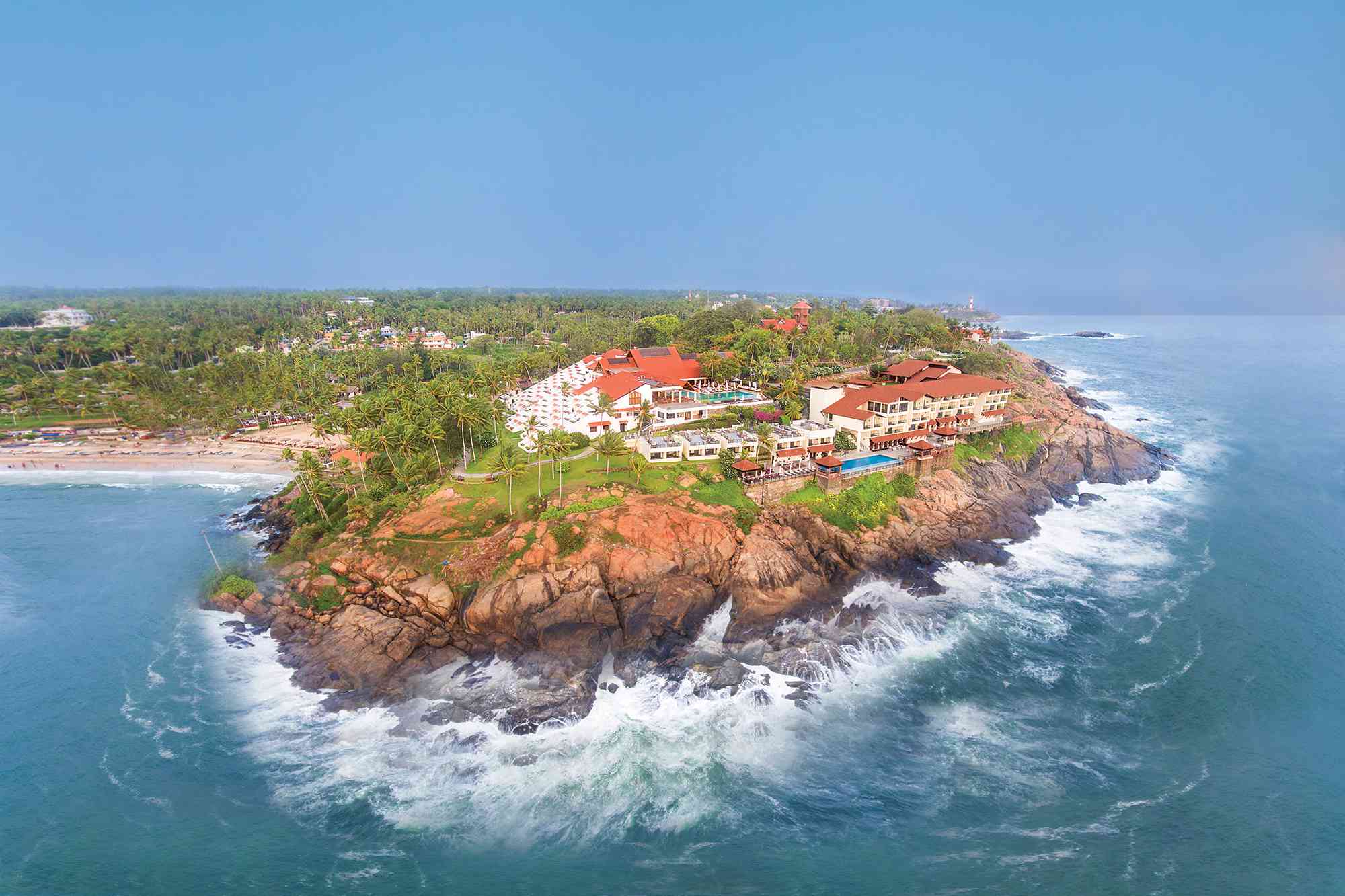 this seaside hotel in india is one of the best in the world — with 2 infinity pools, an ayurvedic spa, and gorgeous views