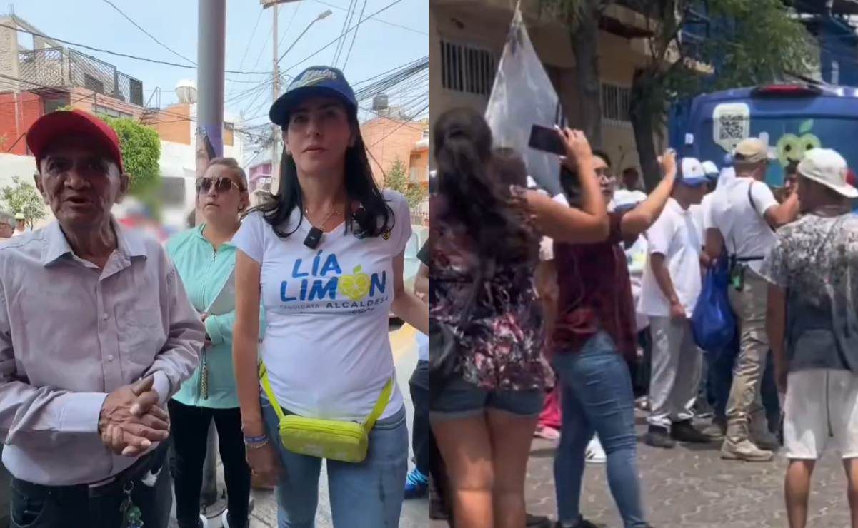 video: lía limón denuncia agresión durante recorrido de campaña
