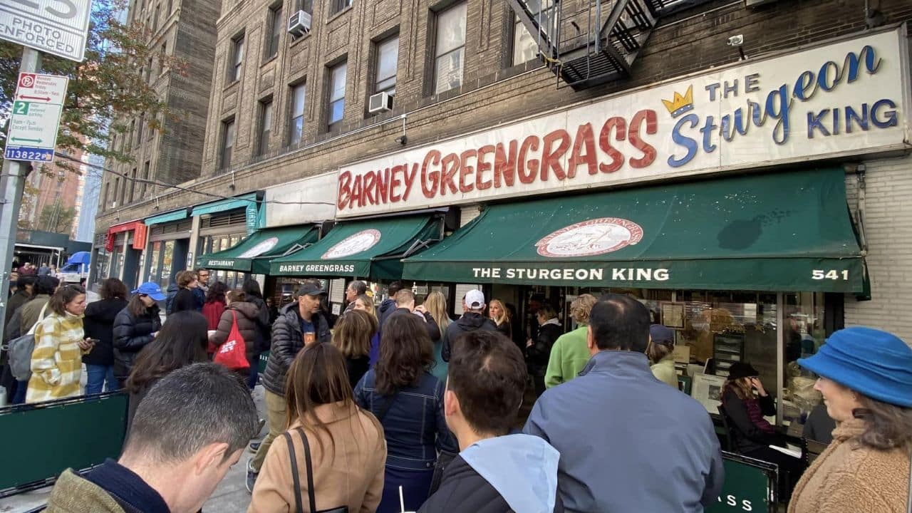 <p>Bourdain had to eventually return to his New York roots wherever he went, so it makes sense that he visited eateries there every chance he got. Barney Greengrass serves a sturgeon platter, delicious smoked fish, and typical New York deli fare, like <a href="https://www.barneygreengrass.com/collections/meats" rel="nofollow noopener">corned beef and pastrami</a>.</p>