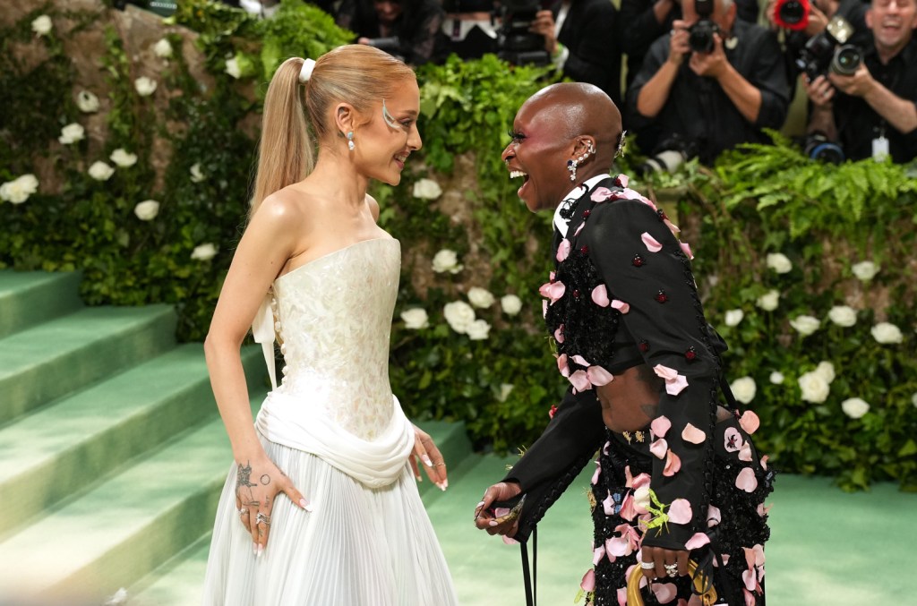 ariana grande delivers fairytale-inspired performance, duets with cynthia erivo at met gala