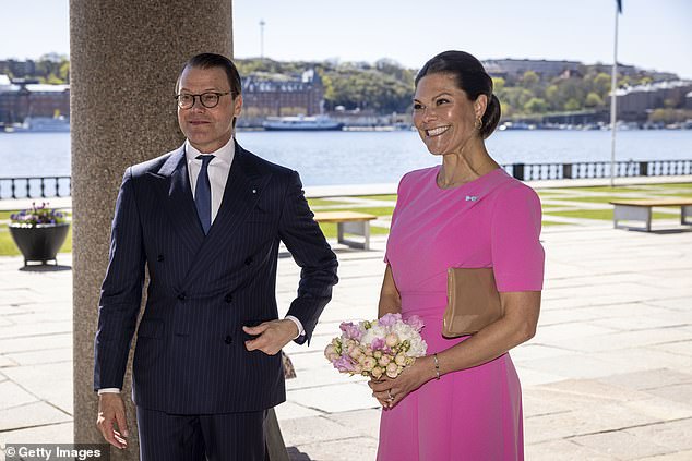 princess victoria arrives for lunch with the danish royals