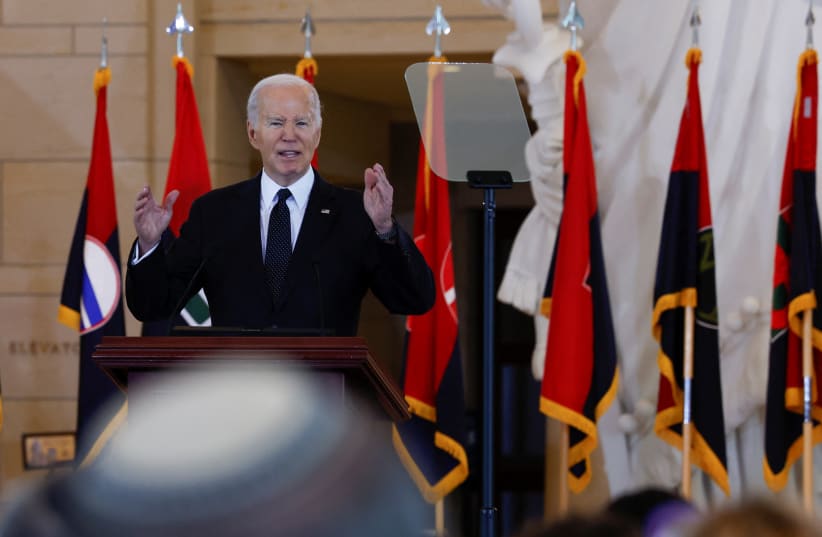 biden reminds world of hamas atrocities at capitol hill’s holocaust remembrance day ceremony