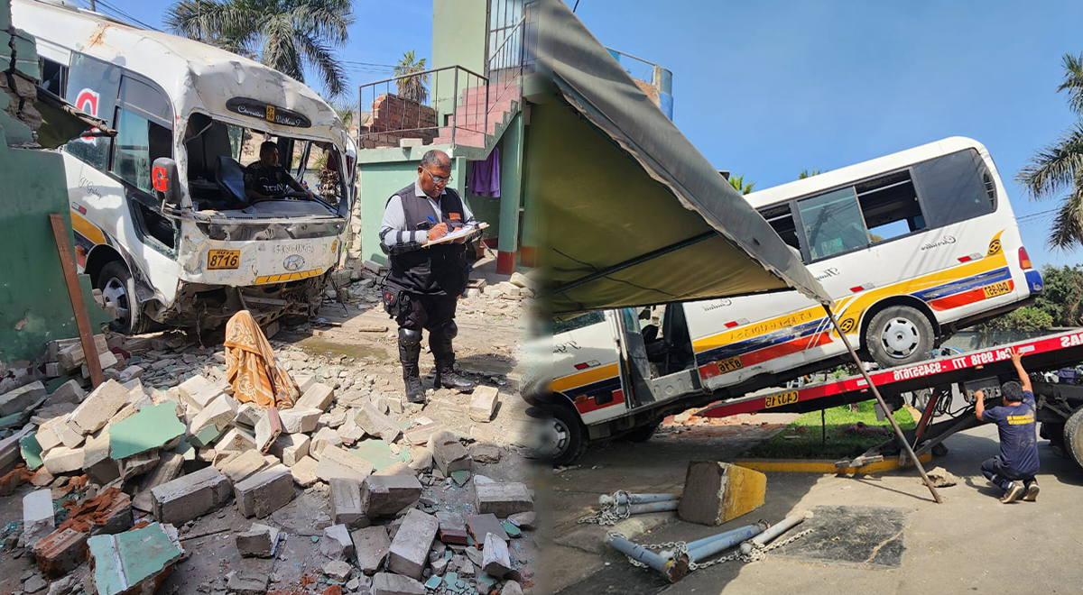 chorrillos: bus de transporte público impacta contra vivienda y deja más 10 pasajeros graves