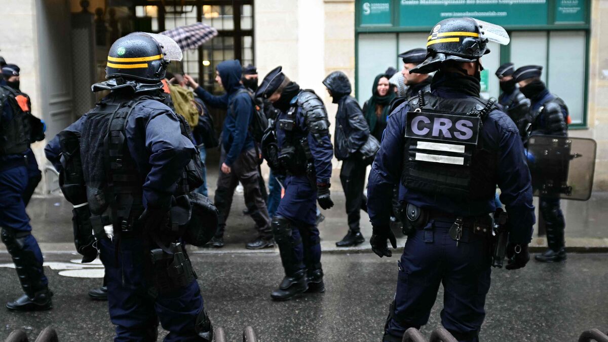 mobilisation propalestinienne : intervention policière dans la sorbonne pour évacuer des manifestants