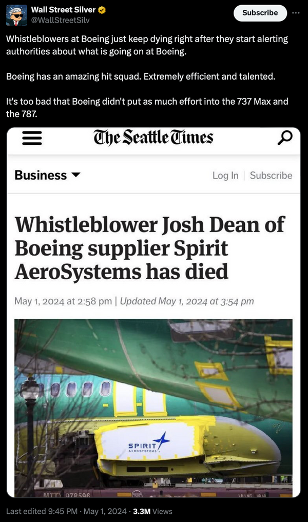what we know after death of joshua dean, second boeing whistleblower to die in two months