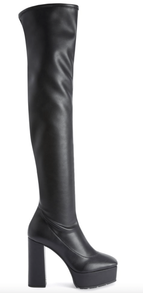 Giuseppe Zanotti Morgana Boot Botas OTK elásticas negras.