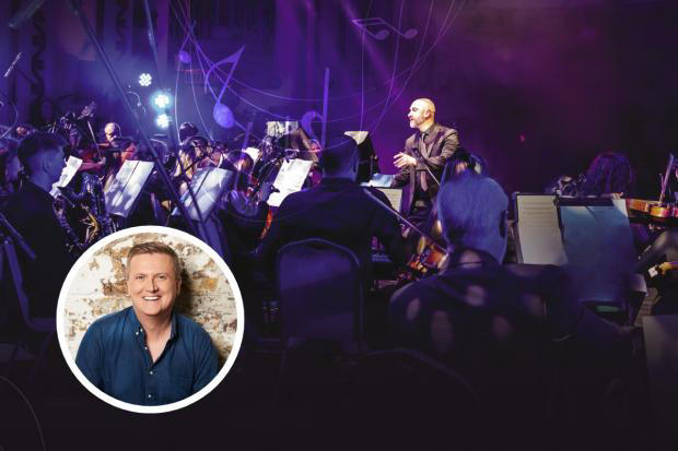 Conductor Anthony Brown will lead The Fulltone Orchestra. Inset, Aled Jones will be leading (Image: Anvil Arts)