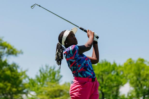 15-year-old amateur playing in her first lpga event hopes to inspire other black golfers