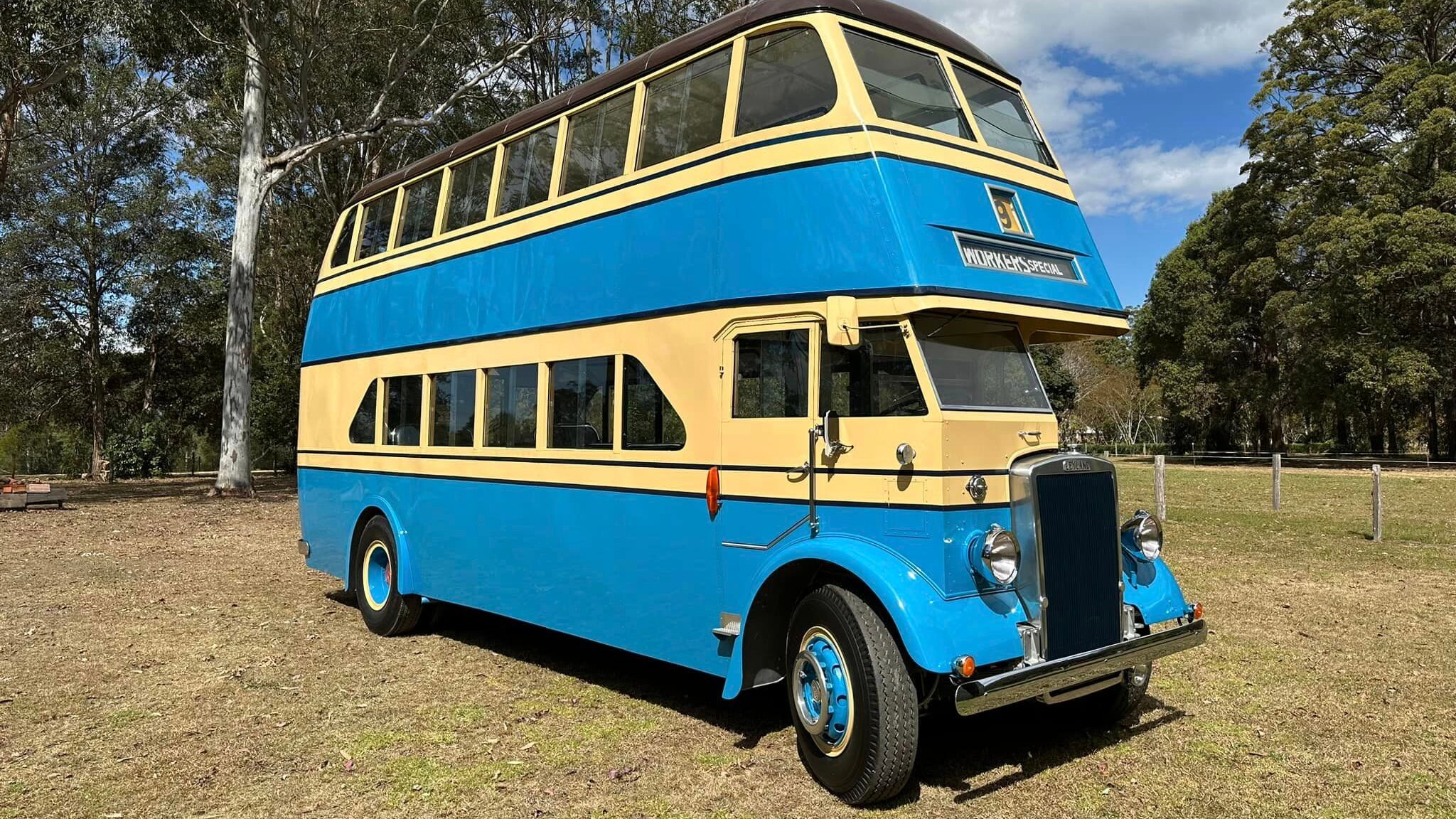 sydney bus museum raising money to buy rare double decker dion's bus restored to immaculate condition