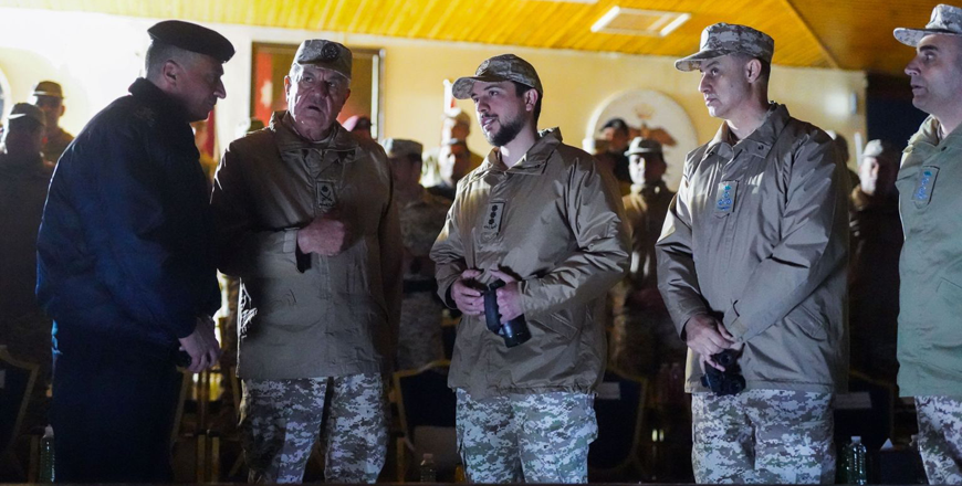 crown prince attends night tactical exercise