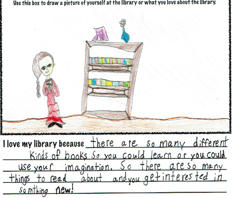 Entries for 'I Love My Library' contest are on display at Dalton ...