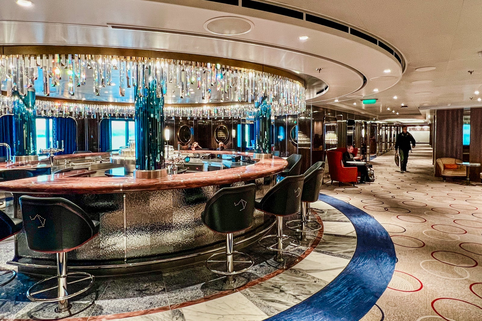 first photos: inside queen anne, the stunning new cruise ship from cunard